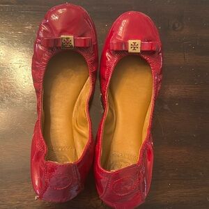 Tory Burch Red Flats